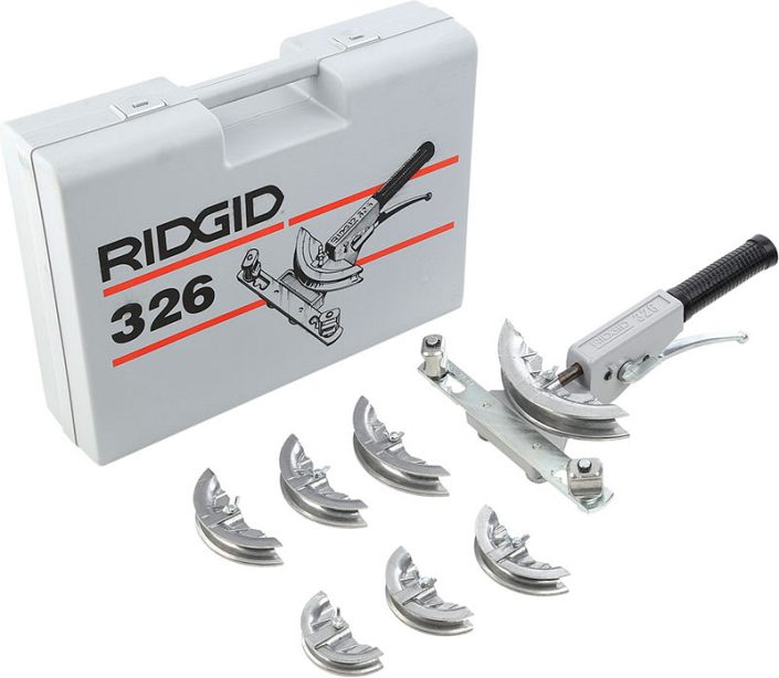 Комплектация трубогибов арбалетных для металлопластиковых труб Ridgid 326-P Комплектация трубогибов арбалетных для металлопластиковых труб Ridgid 326-P